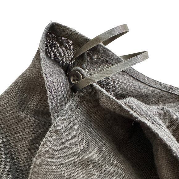 POSSE black linen wrap midi skirt size M - Picture 7 of 9